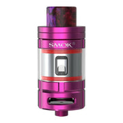 SMOK TFV16 Lite 2ml sub-ohm vape tank in Purple Red, equipped with advanced conical mesh coil technology for enhanced flavor and vapor production, TPD compliant design.
